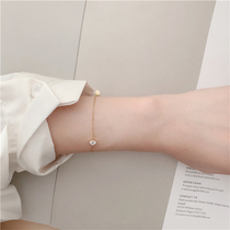 925 silver single diamond simple air bracelet summer dress B ready