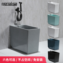 Mona Lisa mop pool colorful balcony wash mop toilet mop pool narrow long Square small Model Home Mini