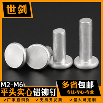 M2M3M4M5M6 aluminum countersunk head rivet flat cone solid aluminum rivet traffic sign countersunk GB869 8 fold