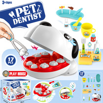 Foreign trade export Childrens House Pet Doctor toy simulation dog extraction tooth filling care teeth boys and girls