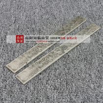 Antique old old Miao silver copper paperweight paper ruler Zhenzhen Wenzhen relief twelve Zodiac pair price