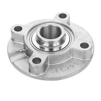 Outer spherical stainless steel round seat with bearing SUCFC204 205 206 207 208 209 210 212
