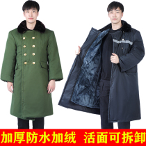 Military cotton big clothes men and women winter thickening long section Anti-cold clothes Northeastern cotton coat cold storage Working clothes Lawsuit cotton padded jacket