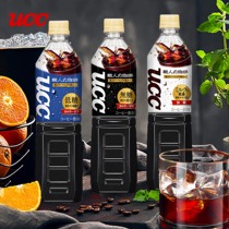 Japan imported UCC You Shi Shi Shi Shi People sucrose-free pure black coffee Low sugar American drink 930ml bottle