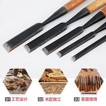 Set chisel flat shovel Carpenter open old-fashioned flat chisel Carpenter special steel chisel flat chisel set tool