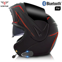 Motorcycle riding helmet unveiling helmet Bluetooth built-in helmet for four seasons for men and women Bluetooth walkie-talkie helmet