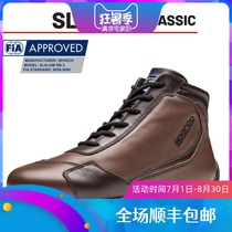Italy SPARCO fire racing shoes SLALOM RB3 retro FIA certified soft leather flame retardant racing shoes