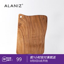 alaniz-Uworld acacia wood bread board cutting board household kitchen cutting board solid wood cutting board