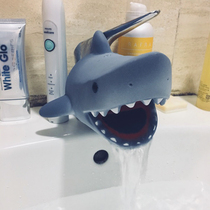 Childrens faucet extender sink cute cartoon shaking sound the same bathroom bathroom extended splash-proof head and mouth