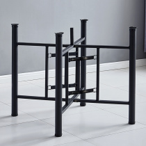 Folding shelf table legs bracket iron art Easy thickened Fortified Hotel Hotel Economical big round table Portable