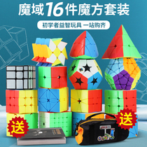 Magic Domain Rubiks Cube full set of genuine two three four five order special-shaped pyramid triangle educational toy block gift box set