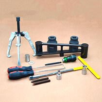 Dismantling the inner cylinder of the washing machine unloading the pulsator cleaning and repairing clutch beating wrench pull a full set