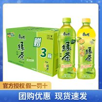 Master Kong green tea 500ml * 12 3 bottles of low sugar green tea ice orange mixed flavor tea drink