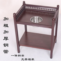Mahjong machine coffee table mahjong table next to the corner of the thick smoke tank chess room teahouse special matching wooden tea rack