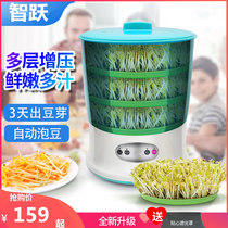 Bean Sprout Machine Fully Automatic Raw Bean Tooth Hair Green Beans Yellow Bean Sprout Pot Sprout Pot Double Large Capacity Homemade Yogurt Rice Wine
