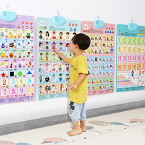 Look at the picture read and write baby childrens toys cognitive voice enlightenment early education wall stickers sound and sound wall charts 2 years old