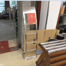 Stainless steel magazine propaganda rack 4s shop advertising Book data rack file storage rack vertical brochure display rack