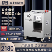 Group-liter meat grinder commercial high-power electric large stainless steel multifunctional meat cutting meat enema