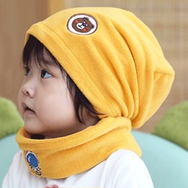 Boys and girls Fleece scarves necks outings baby autumn and winter hats new childrens hats warm spring and autumn