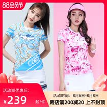 South Korea Kelaian badminton clothes womens sports quick-drying air-permeable short-sleeved top tennis table tennis sportswear