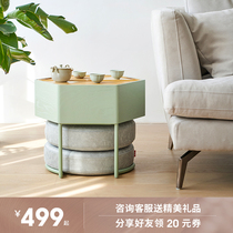 Tatami coffee table Japanese small tea table Bay window Mini small tea table Solid wood balcony tea table Small apartment dining table and chair