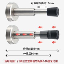 Entry door anti-collision artifact door stop-free hydraulic lifting buffer rubber door top fingerprint lock handle anti-collision static
