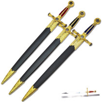 Western Sword Small Stainless Steel Crusader Western Sword Rider Sword Short Sword Mini Eurostyle Props Collection Unopened