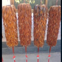  Handmade real chicken feather duster household dust removal Zen cleaning artifact does not shed hair Telescopic car dust removal blanket