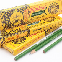 Japanese Dragonfly Tombow HOPencil 8900 Wooden pencil hexagonal student writing lead sketch drawing exam wooden rod lead green rod pencil lead core delicate and not easy to break the core pencil package