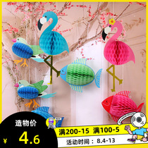 Ring Chuang decorative aerial material ocean wind classroom kindergarten ball hanging jellyfish corridor honeycomb ceiling