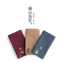Mr. Nanshan hand-painted cotton linen tea towel thickened strong absorbent rag tea table special towel kung fu tea set accessories