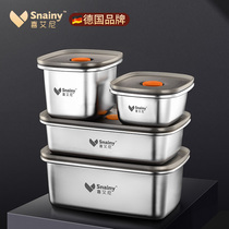 German Preservation Box Food Grade 304 Stainless Steel Fruit Lunchbox Lunch Box Lunch Box Special Sealed Containing Box