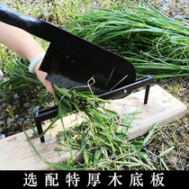 Guillotine grass cutting old-fashioned hand forging household multi-function guillotine grass cutting knife gate knife old-fashioned manual cutting of Chinese medicine