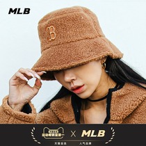 MLB official Meng Mei Mingxing same men and women hats lovers lamb cashmere fisherman hat trend Joker CPHJ