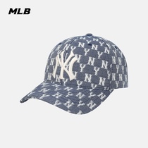 MLB official mens and womens hats couple Tanabata retro old flower hard top baseball cap sports shade summer CPFE
