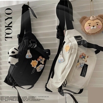 Inclined Satchel Bag Mens Day Ensemble Satchel Bag Backpack Single Shoulder Bag Bag Men Tide Card Purse Small Tide Mens Bag Small Bag Summer