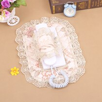 Video intercom decoration sticker doorbell phone cover wall cover box European fabric lace meter box dust protection cover