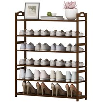 Shoe rack simple small narrow door put in the home bedroom beautiful economical multi-layer storage artifact solid wood shoe cabinet