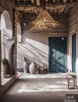 4473 classical home entrance small decoration art decoration chandelier bamboo woven SU model