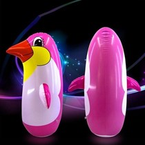  Inflatable penguin tumbler New large penguin tumbler inflatable toy Inflatable penguin tumbler childrens charge