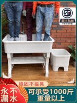 Quartz stone laundry pool balcony Household laundry basin with washboard Marble integrated outdoor laundry tank pool