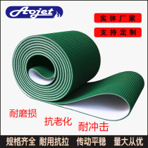 PVC PU food grade light perforated conveyor belt plus skirt stopper assembly line flat belt climbing anti-stretch