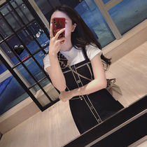 2021 New Net red small fragrant wind goddess small man to wear high cold Imperial sister style foreign skirt two-piece summer