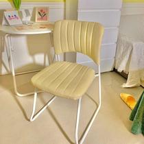 Dressing table chair backnet red chair dressing chair Nordic wind bedroom home chair modern minimal nail chair