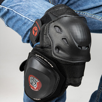 ROCK BIKER MOTORCYCLE GRINDING WRAP INTEGRATED KNEECAP MALE PROTECTION RACING PRESS BENT PROTECTIVE GEAR LOCOMOTIVE ANTI-FALL GRINDING BLOCK