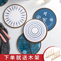 Placette insulation mat table coaster anti-scalding heat-resistant Japanese bowl dish mat household pot mat plate mat plate mat plate plate