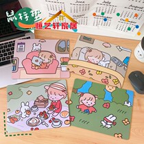 South Korea Ins Wind Creativity Cartoon Girls Anti-Slip Waterproof Teenage Girl Hearts Notebook Cute Office Computer Mouse Pads