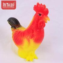 Vocal skin sound Rooster enamel screaming chicken pet model vent pinch called plastic animal toys children gifts