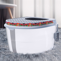 Meika (MAKAR) Persian wreath top-in cat litter box oversized cat toilet fat cat toilet