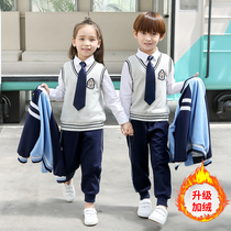 Kindergarten garden clothes spring and autumn three sets of childrens class clothes first grade primary school uniforms autumn suits British style